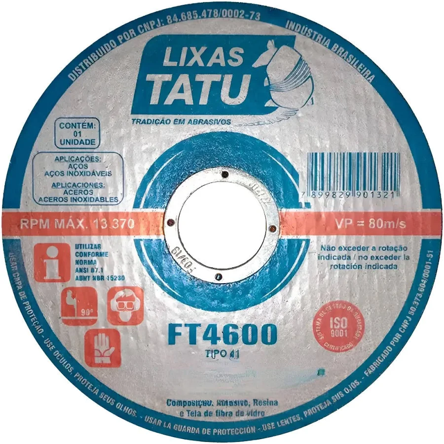 DISCO DE CORTE 10 X 1" TATU