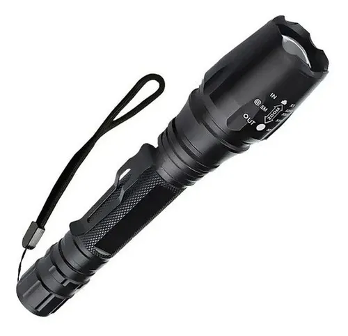 LANTERNA TATICA LED RECARREGAVEL 500LUMENS C/ SINALIZADOR