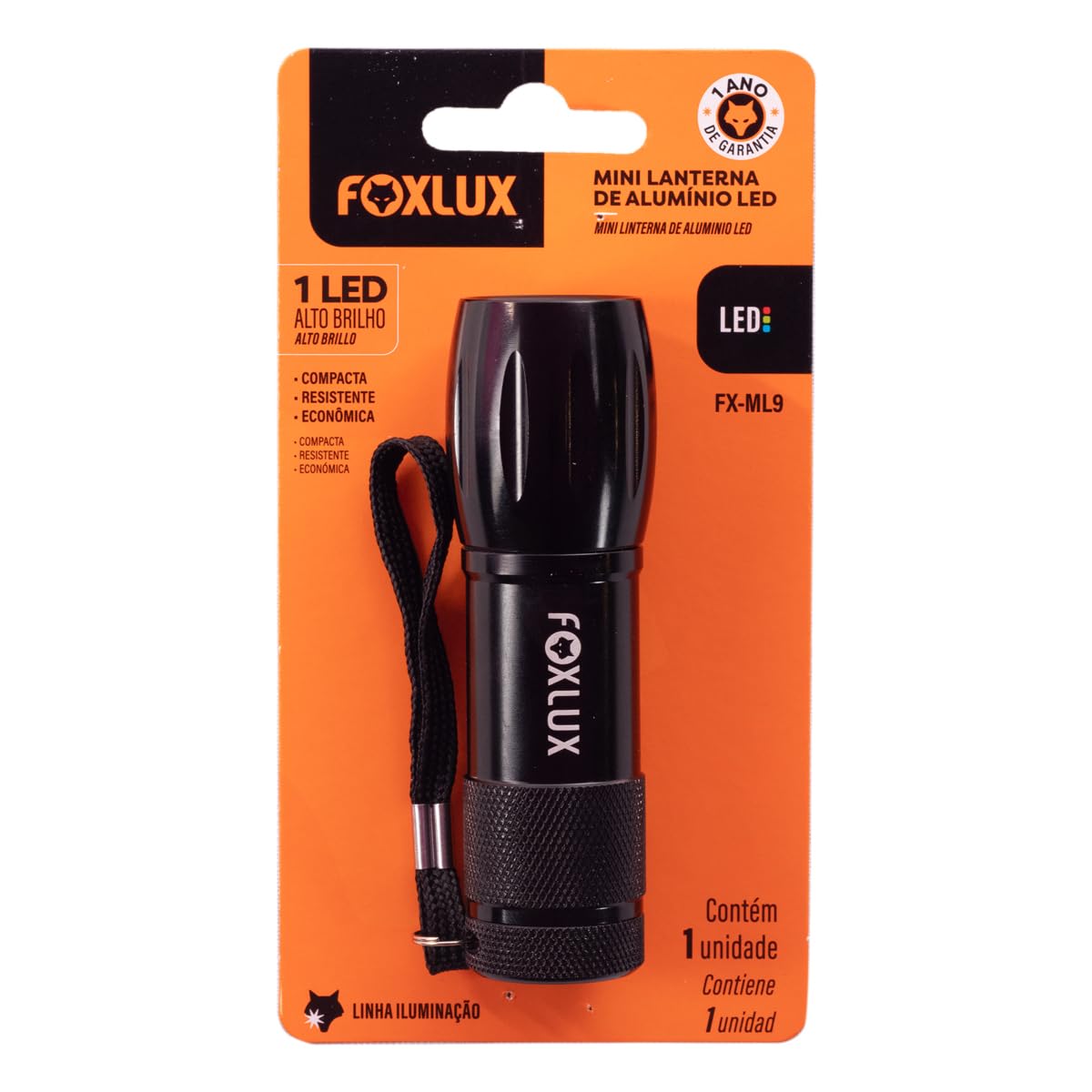 LANTERNA DE LED EM ALUMINIO - FX-ML9
