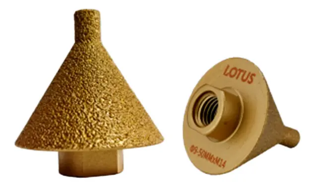 BROCA CHANFRO CONICA DIAMANTADA M14 45MM 9-38MM - LOTUS