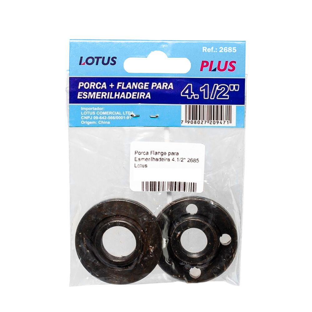 FLANGE COM PORCA PARA ESMERILHADEIRA 4.1/2 LOTUS