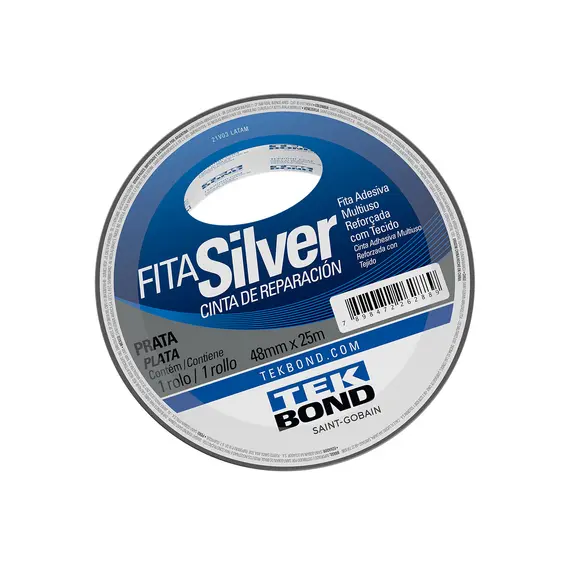 FITA SILVER TAPE CINZA 48 X 25MT TEKBOND