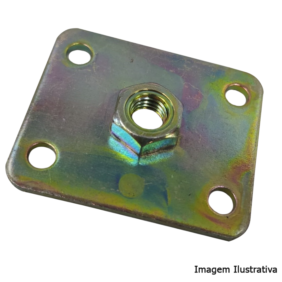 PLACA RETA C/ PORCA 50X60X3 REF 637-310