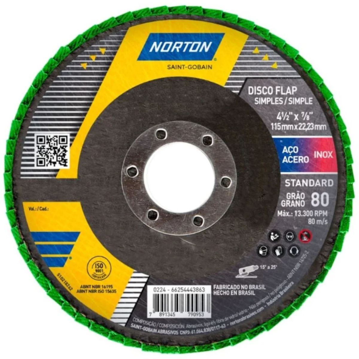 DISCO FLAP R-244 STANDARD NORTON 4.1/2 GR80