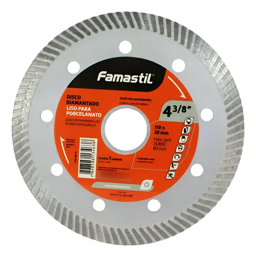 DISCO P/MAKITA LISO PORCELANATO 4.3/8 FAMASTIL