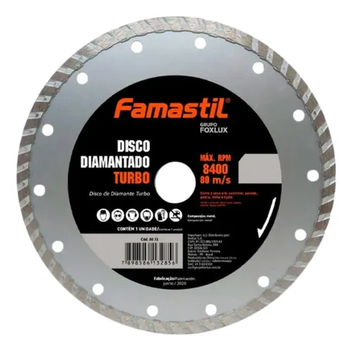 DISCO P/ MAKITA TURBO 4.3/8 X 110 FAMASTIL