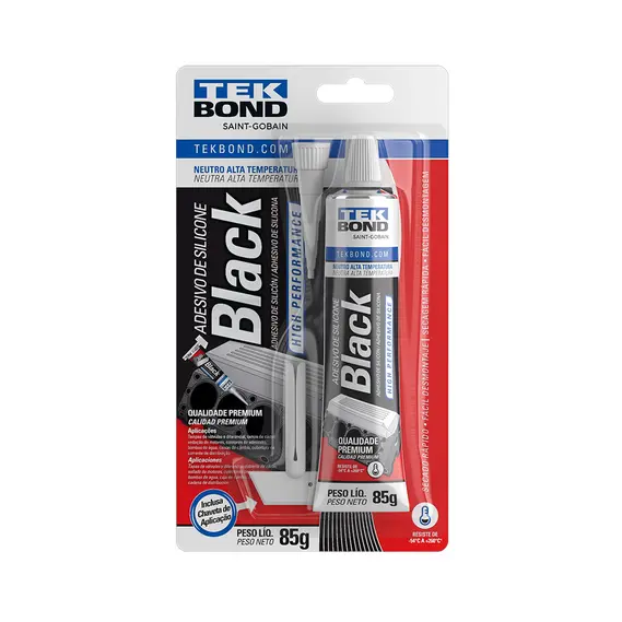 SILICONE HIGH PERFORMANCE OXIMICO BLACK 85G - TEKBOND