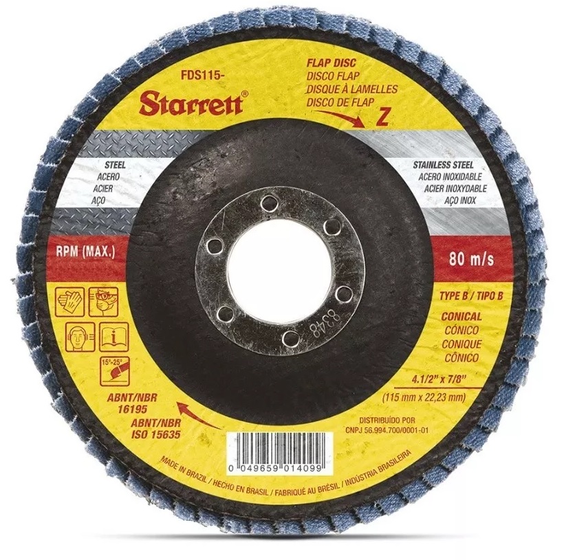 DISCO FLAP STARRETT 4.1/2 GR 120