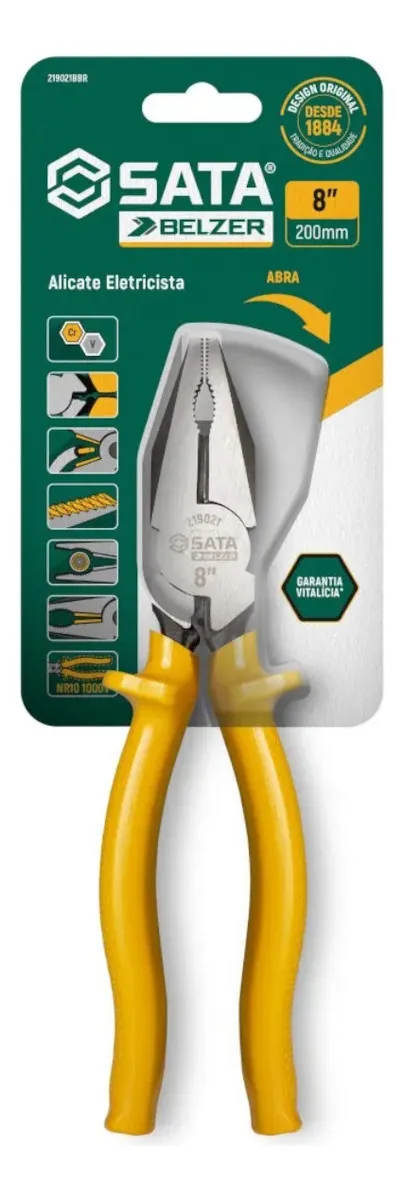 ALICATE ELETRICISTA BELZER 8"