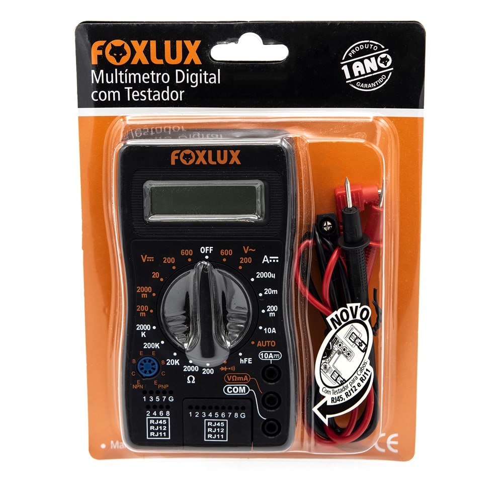 MULTIMETRO DIGITAL ELETRON FOXLUX