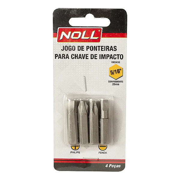 JOGO PONTEIRAS P/CHAVE DE IMPACTO 5/16 - NOLL