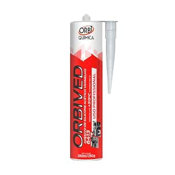 ADESIVO SILICONE ALTA TEMP VERMELHO 280G - ORBIVED