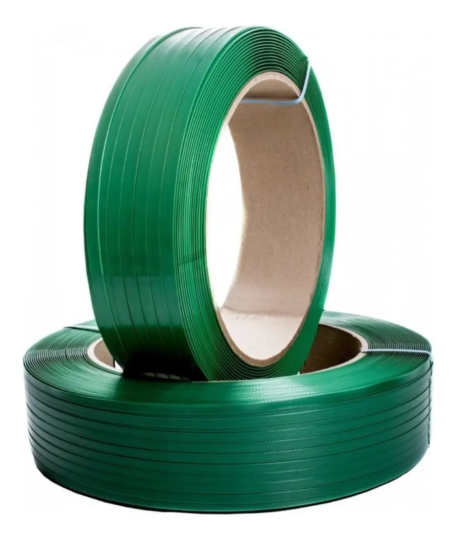 ROLO DE FITA PET VERDE 16MM X 0,90MM - 15KG