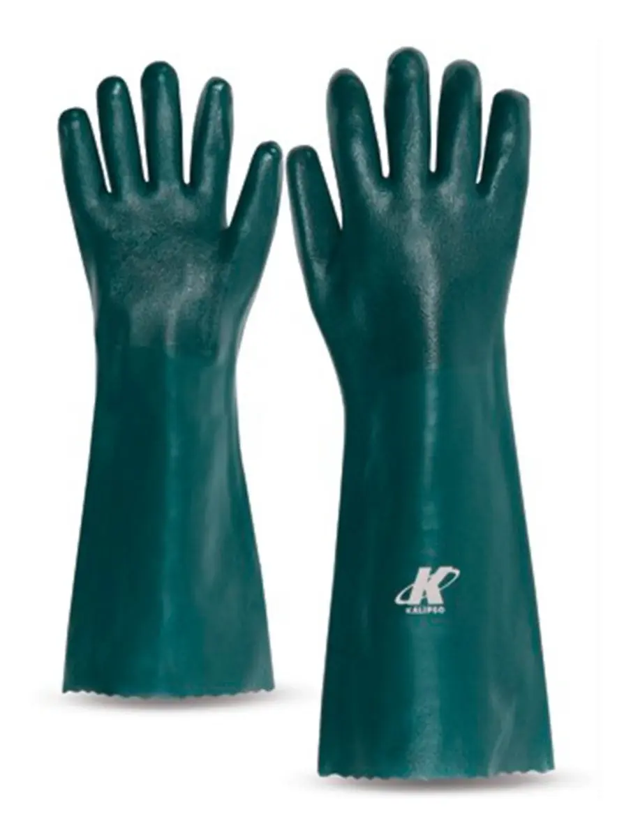 LUVA PVC COM FORRO 35CM TAM G - KALIPSO